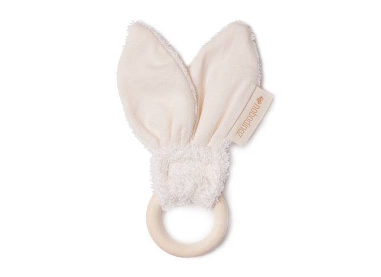 SO CUTE. Bunny Teether Ring - Natural 7cm