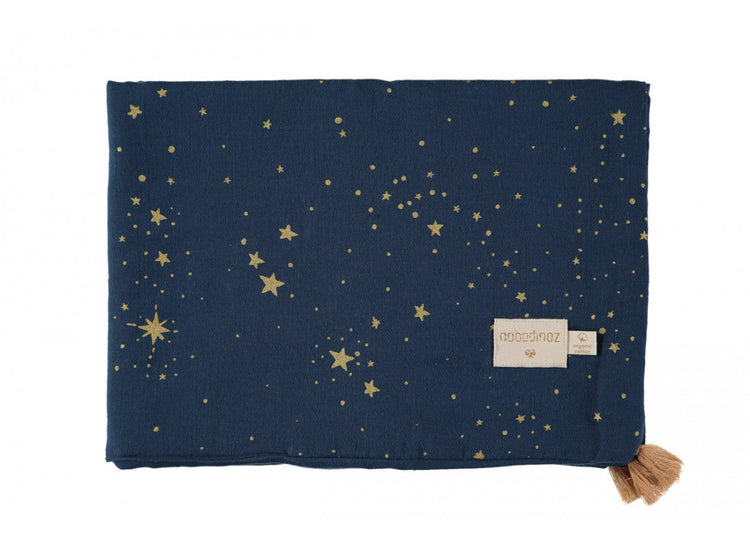 NEW ELEMENTS. Blanket Treasure Gold stella/midnight blue