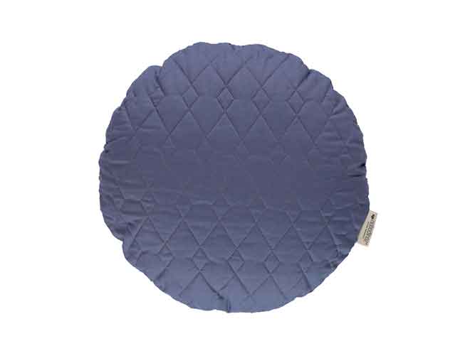 PURE. Cushion round Sitges Aegean Blue 45cm