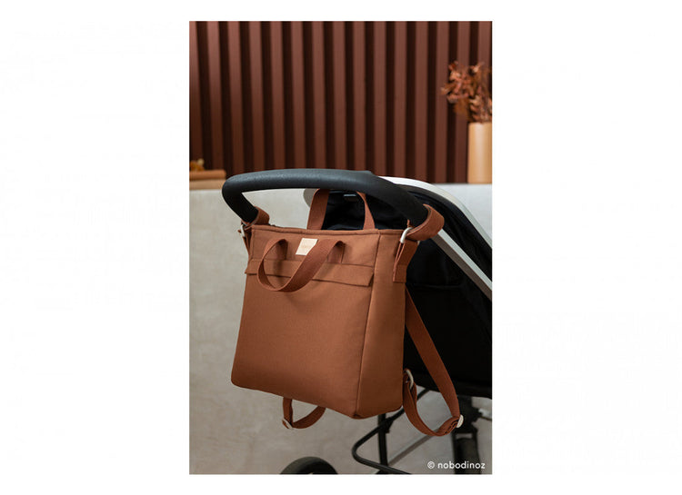 BABY ON THE GO. Waterproof changing backpack Clay Brown