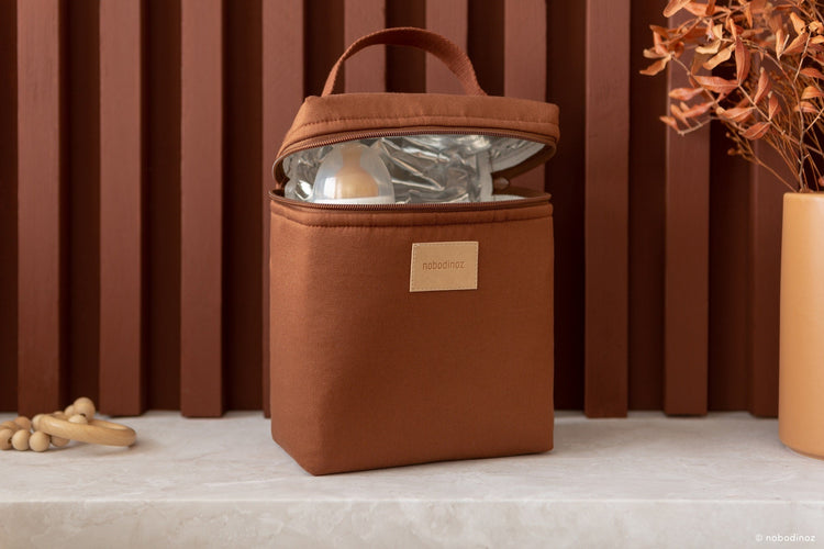 BABY ON THE GO. Insulated lunch bag Clay Brown