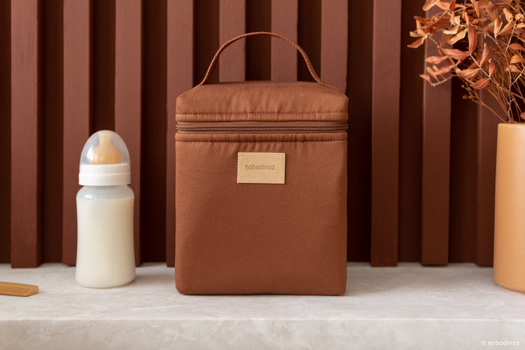 BABY ON THE GO. Insulated lunch bag Clay Brown