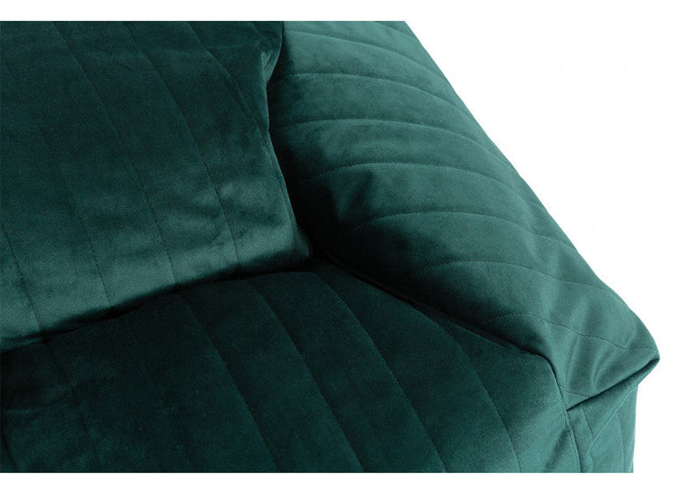 VELVET. Chelsea armchair beanbag Velvet Jungle Green