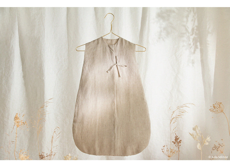 LIN. Summer sleeping bag • Greige (0-6M)