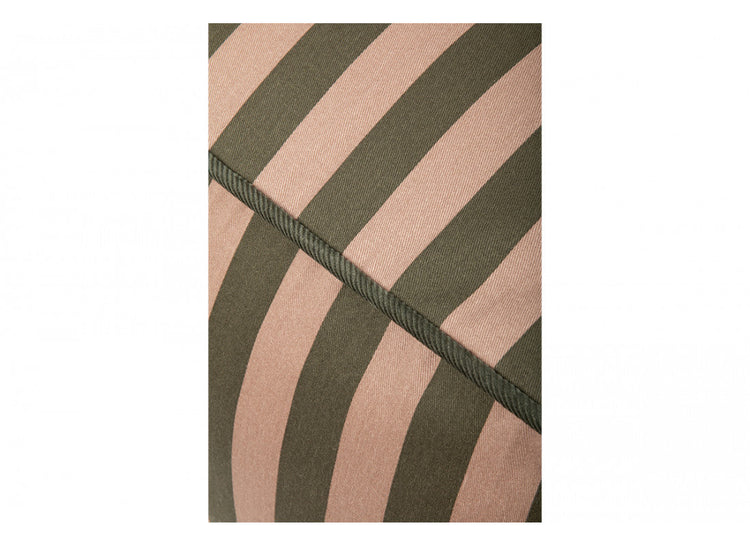 MAJESTIC. Beanbag - Green Taupe Stripes