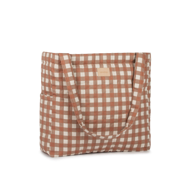 HYDE PARK. XXL changing bag Terracotta Checks