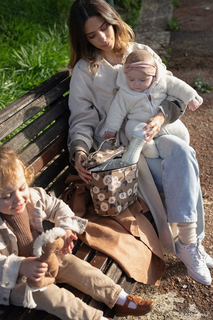 HYDE PARK. Insulated baby bottle and lunch bag Camellia