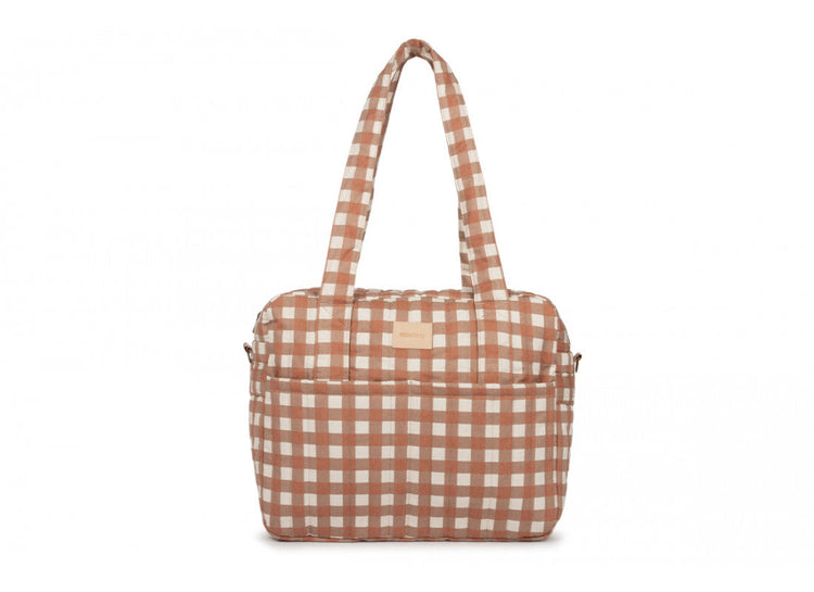 HYDE PARK. Waterproof stroller bag Terracotta Checks