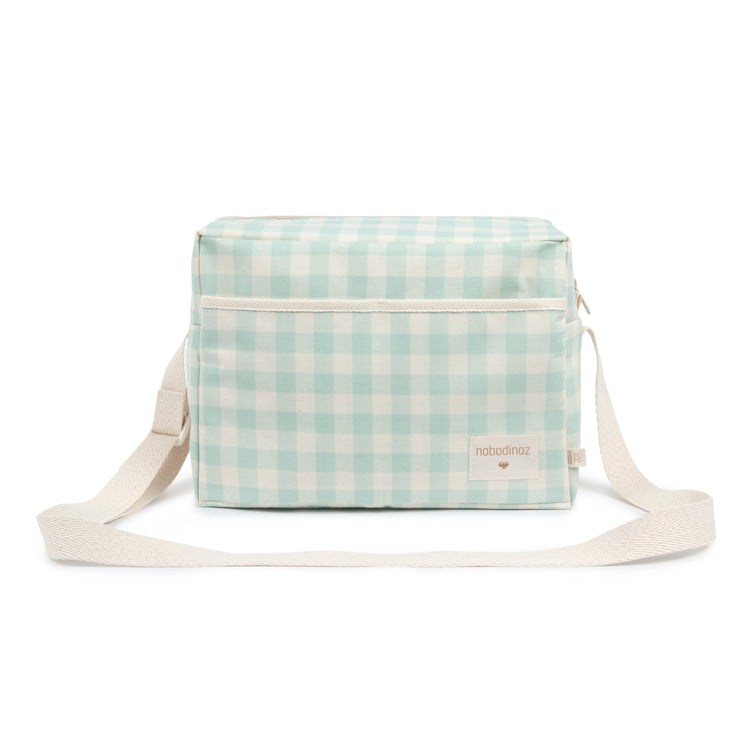 SUNSHINE. XL Rectangular cooler bag Opaline Vichy