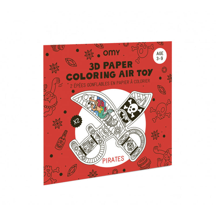 OMY - 3D Paper coloring - Air toys Pirates