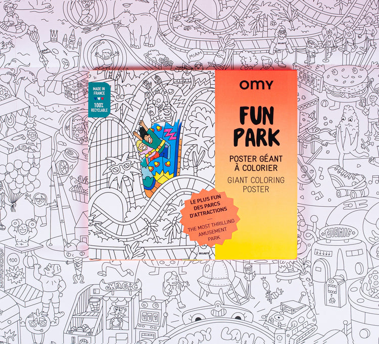 OMY. Giant Coloring Poster Fun Park