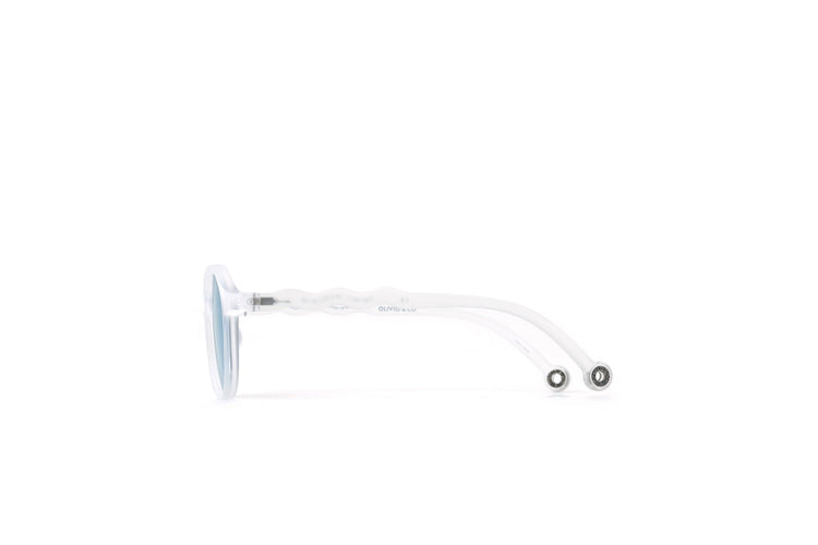 OLIVIO & CO. Adult oval sunglasses - Deep Sea Jellyfish White