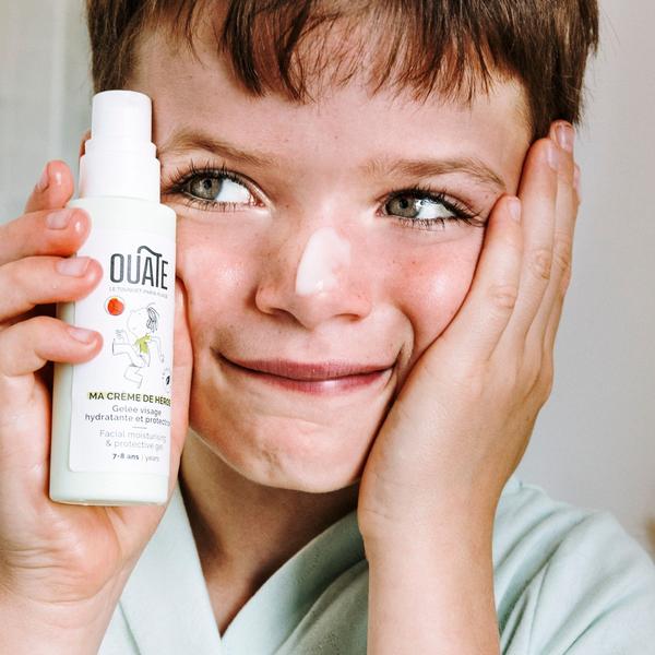 OUATE. MY HERO'S SKINCARE. Face care routine for 7-8 year old boys
