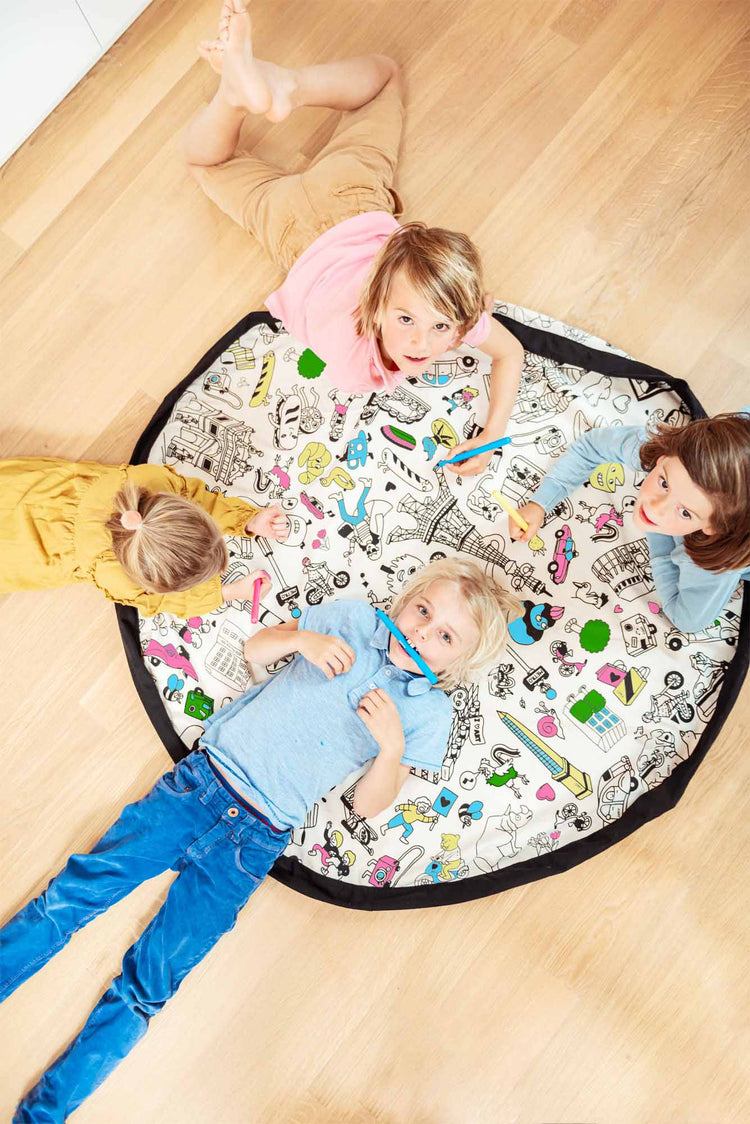 PLAY&GO. 2 in 1 storage bag and playmat. OMY Paris