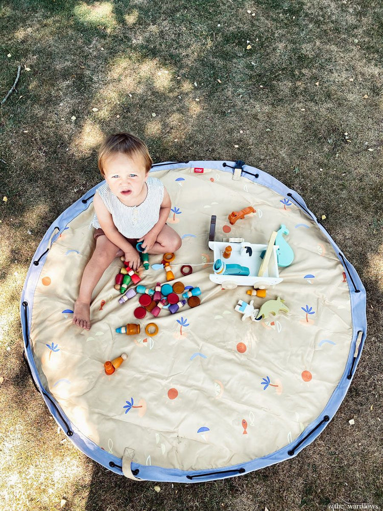 PLAY&GO. 2 in 1 storage bag and playmat. Outdoor Sea