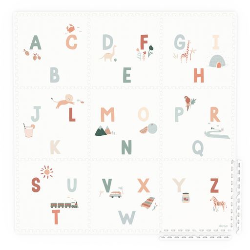 PLAY&GO. EEVAA playmat - puzzle - storage box - Alphabet