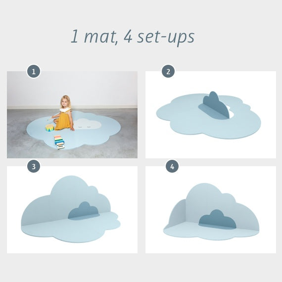 Quut. Playmat Cloud Large – Dusty Blue