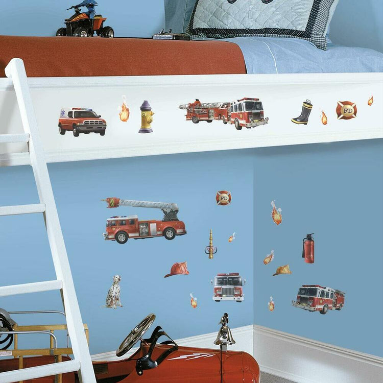 RoomMates. Αυτοκόλλητα τοίχου Πυροσβεστικά οχήματα.
