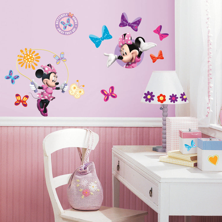 RoomMates. Minnie Mouse Bow-Tique Wall Decals