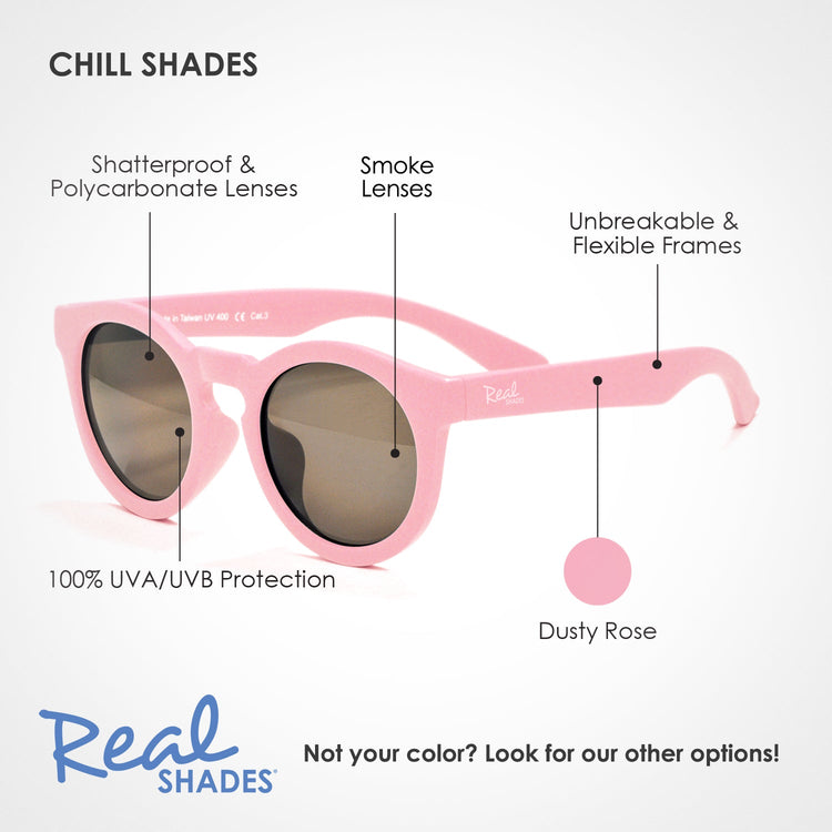 REAL SHADES. Παιδικά γυαλιά ηλίου Chill Toddler 2-4 ετών Dusty Rose