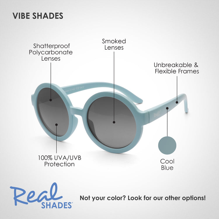 REAL SHADES. Vibe sunglasses for Toddlers Cool Blue