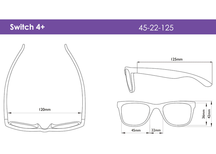 REAL SHADES. Παιδικά γυαλιά ηλίου Switch Kid 4-6 ετών Light Blue/Purple