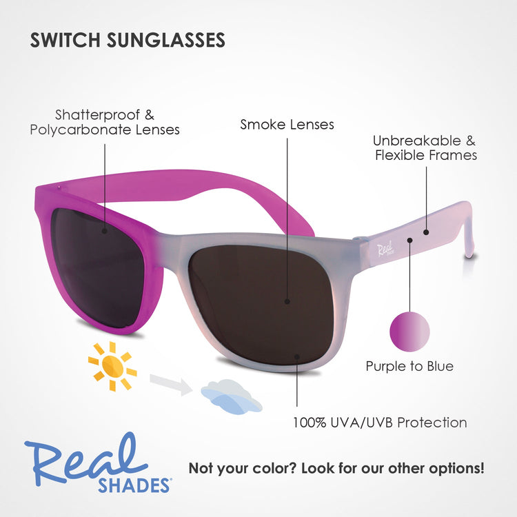 REAL SHADES. Switch sunglasses for Kids Light Blue/Purple