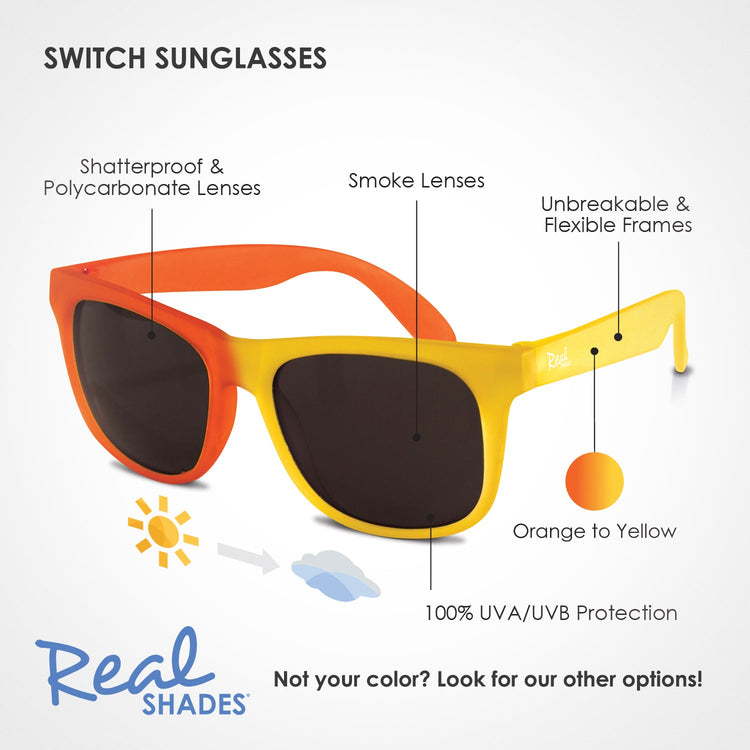 REAL SHADES. Παιδικά γυαλιά ηλίου Switch Kid 4-6 ετών Yellow/Orange
