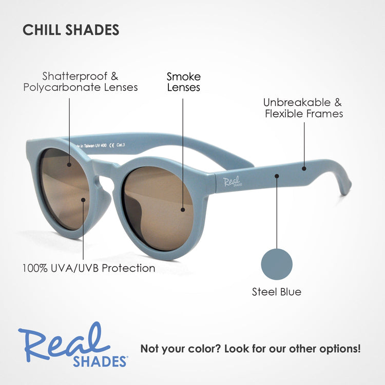 REAL SHADES. Παιδικά γυαλιά ηλίου Chill Youth 7+ ετών Steel Blue