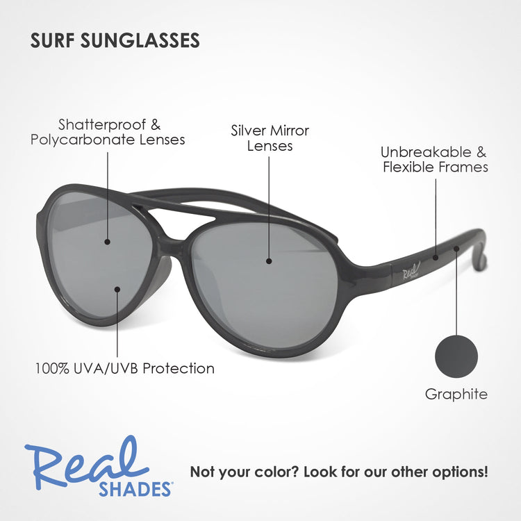 REAL SHADES. Sky sunglasses for Youth Graphite