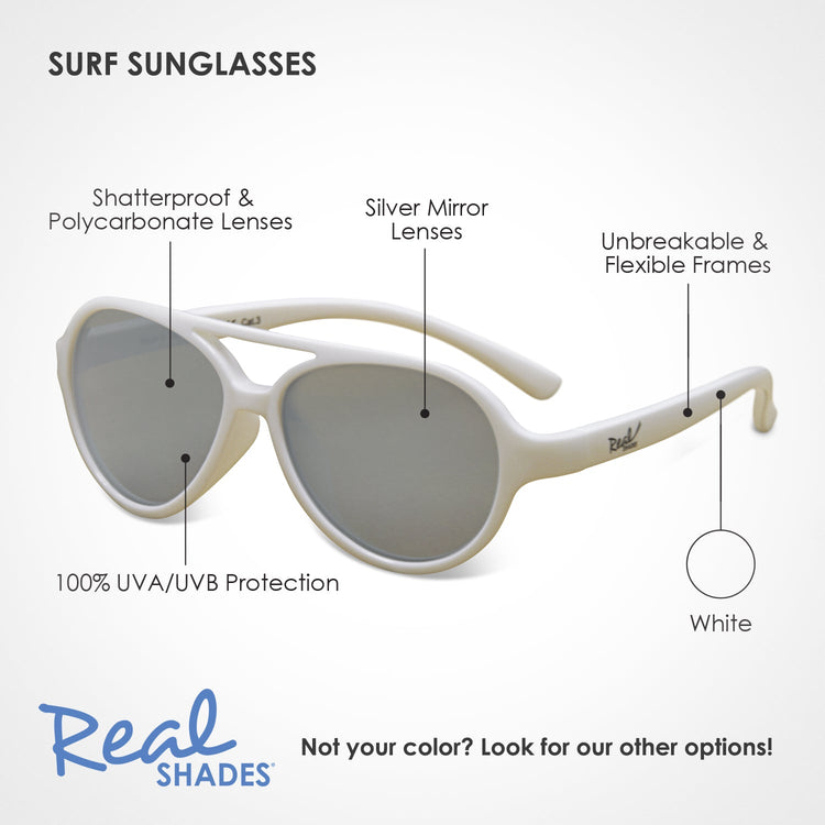 REAL SHADES. Sky sunglasses for Youth White