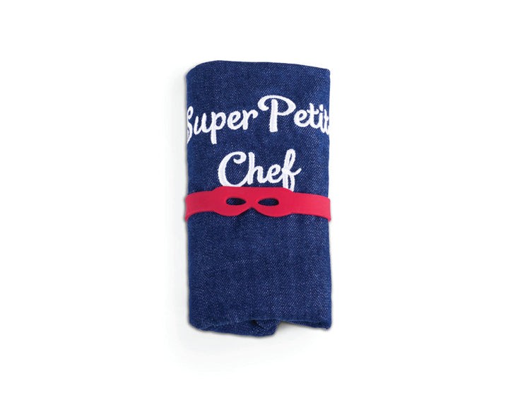 SUPER PETIT. Denim cooking apron