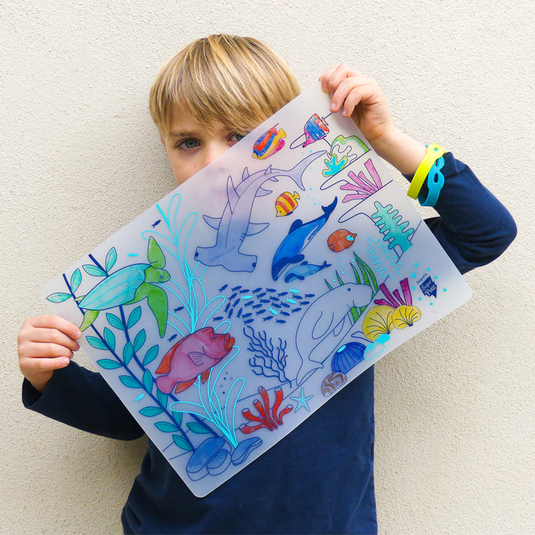 SUPER PETIT. Colouring placemat Great Barrier Reef