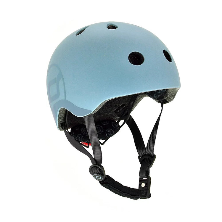 Scoot and Ride. Helmet blue (steel) S/M