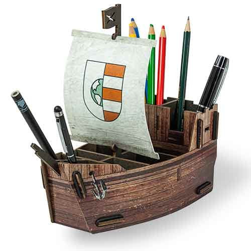WERKHAUS. Pencil box Sailboat