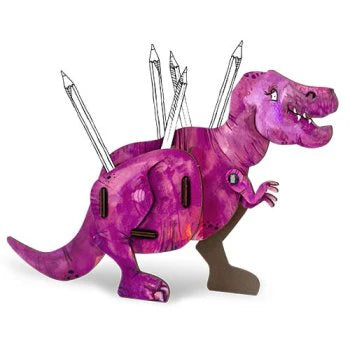 WERKHAUS. Pencil box Τ-Rex (purple)