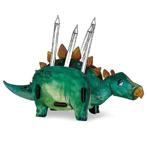 WERKHAUS. Pencil box Stegosaurus (green)