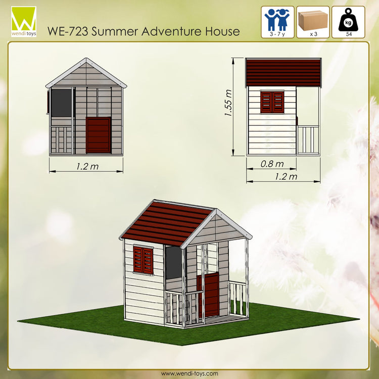 Wendi Toys. Modular Playhouse M5 Summer Adventure House